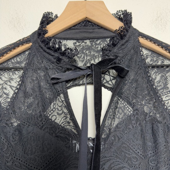 Killstar Women Shes Stardust Lace‎ Mini Dress Small Black Goth Grunge Witchy - Picture 6 of 13